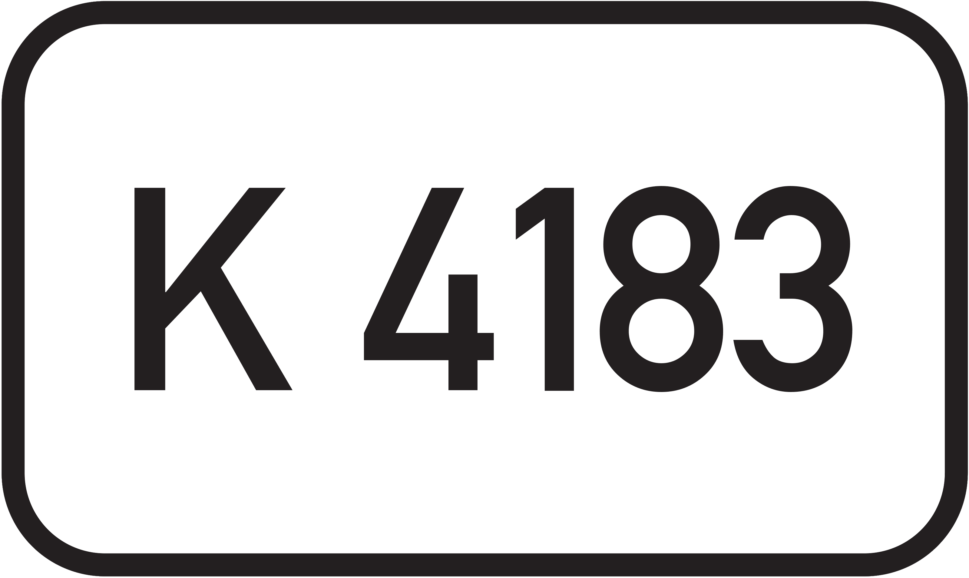 Straßenschild Kreisstraße K 4183