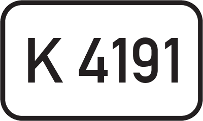 Straßenschild Kreisstraße K 4191