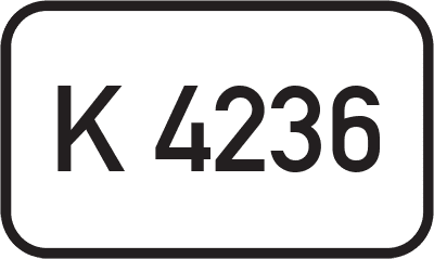 Straßenschild Kreisstraße K 4236