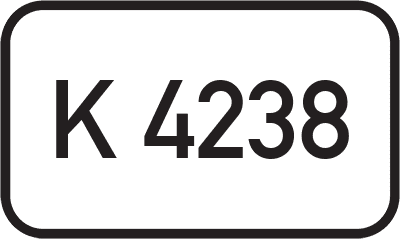 Straßenschild Kreisstraße K 4238