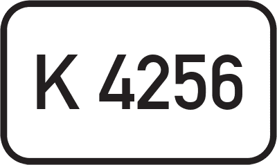 Straßenschild Kreisstraße K 4256