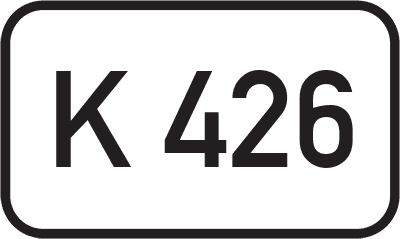 Straßenschild Kreisstraße K 426