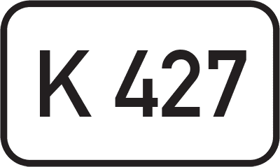 Straßenschild Kreisstraße K 427