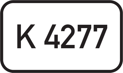 Straßenschild Kreisstraße K 4277