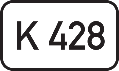 Straßenschild Kreisstraße K 428