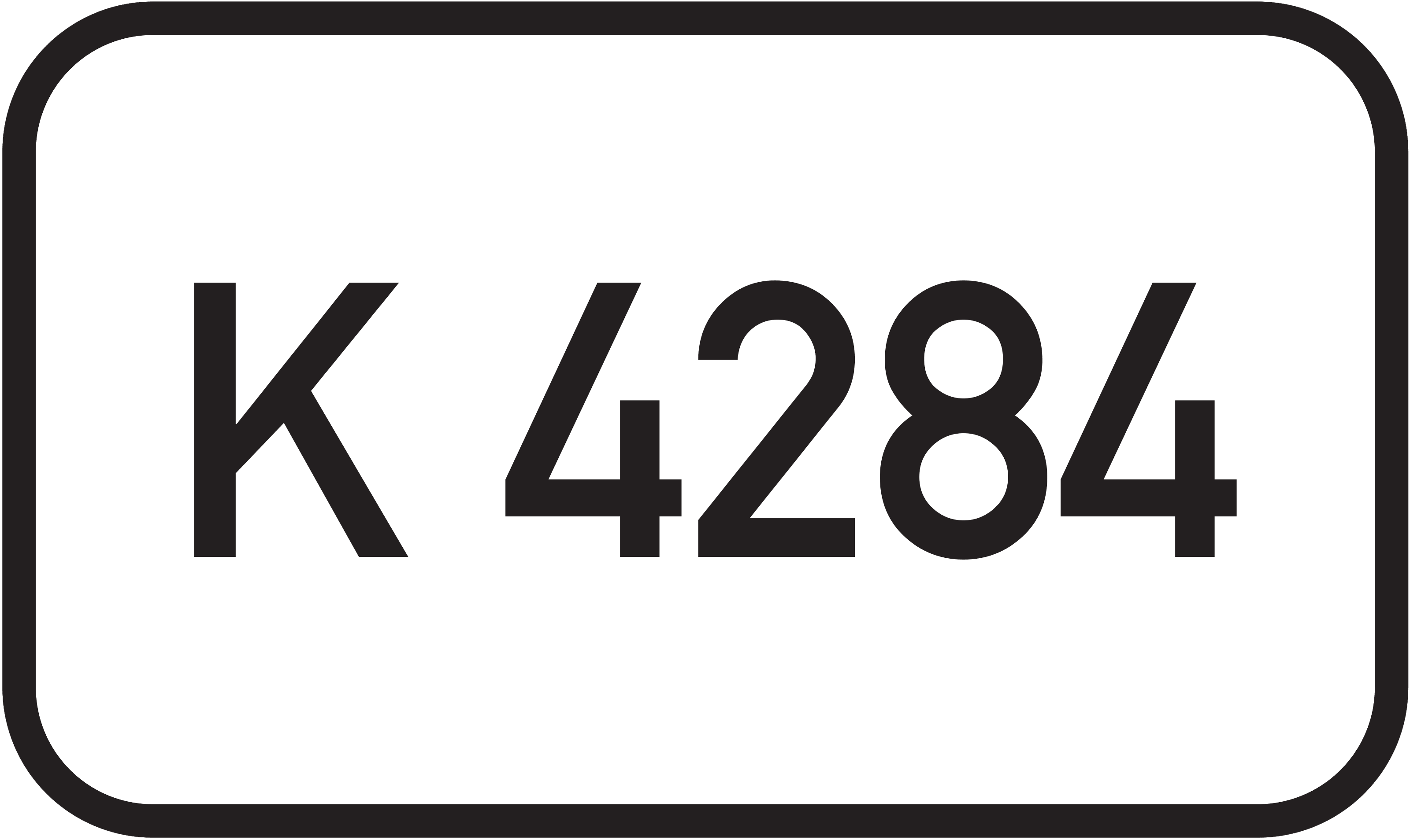 Straßenschild Kreisstraße K 4284