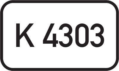 Straßenschild Kreisstraße K 4303