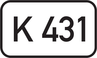 Straßenschild Kreisstraße K 431