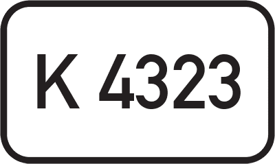 Straßenschild Kreisstraße K 4323