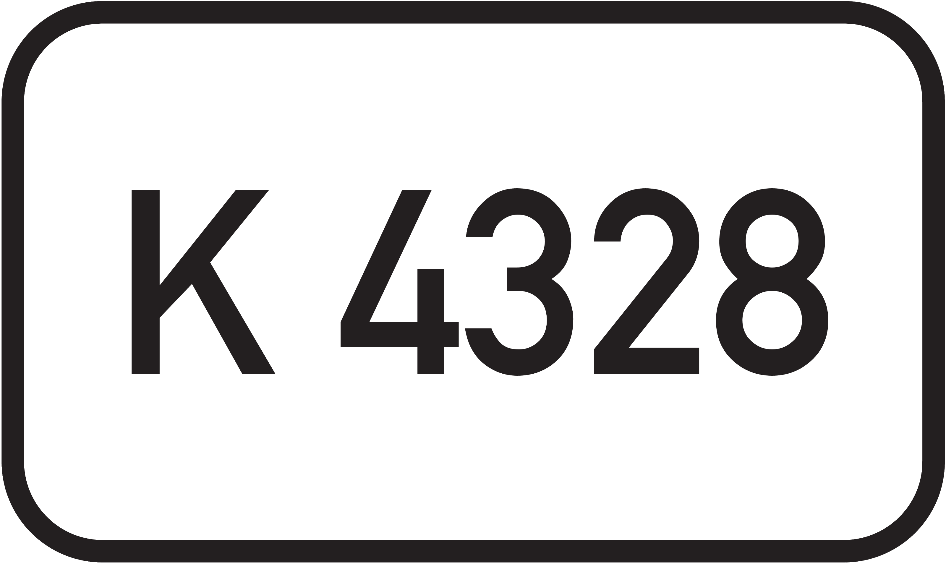 Straßenschild Kreisstraße K 4328