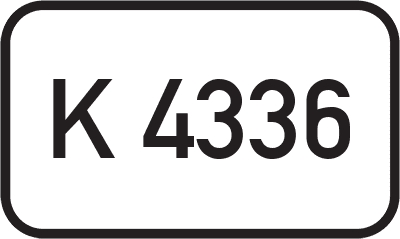 Straßenschild Kreisstraße K 4336