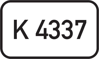 Straßenschild Kreisstraße K 4337
