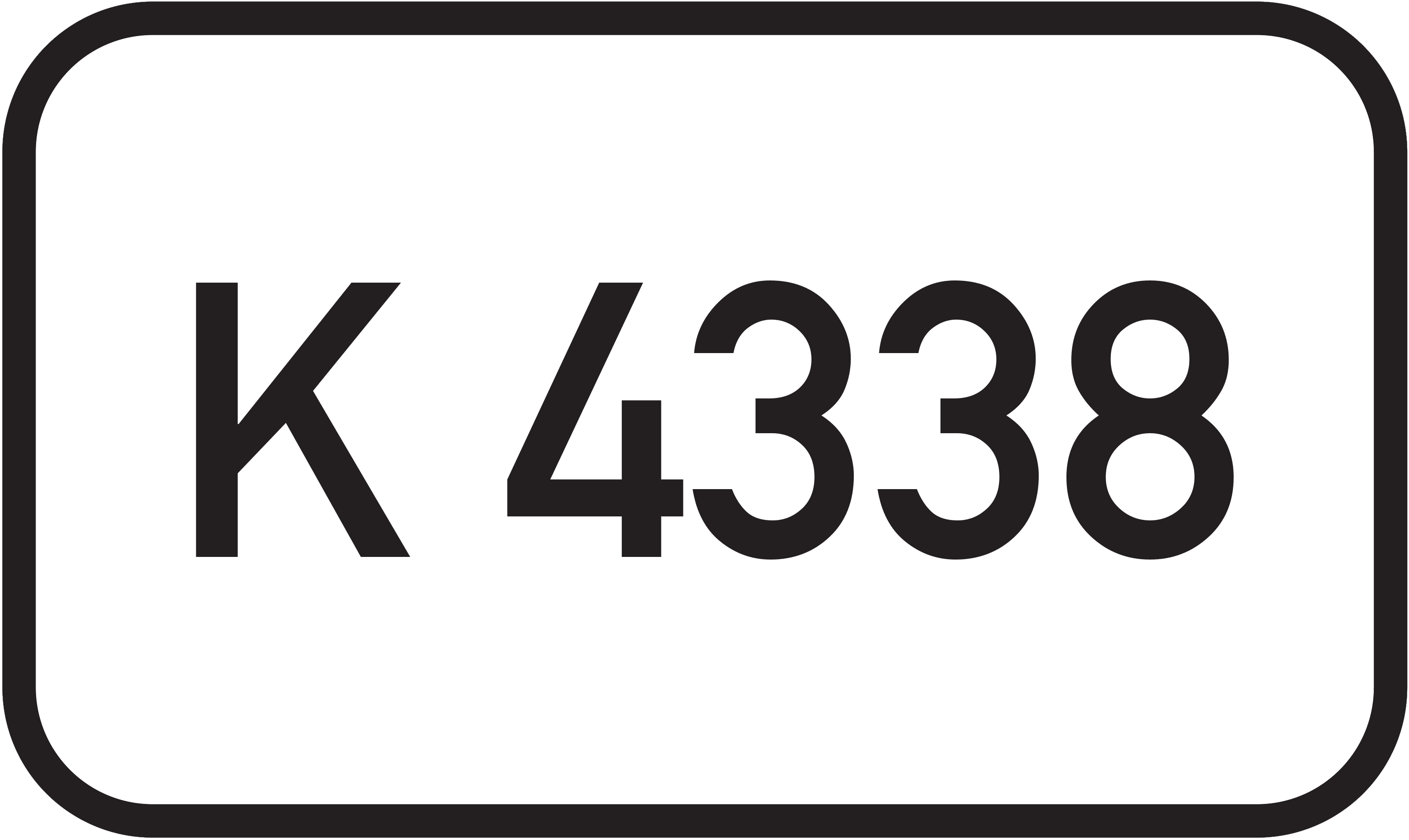 Straßenschild Kreisstraße K 4338