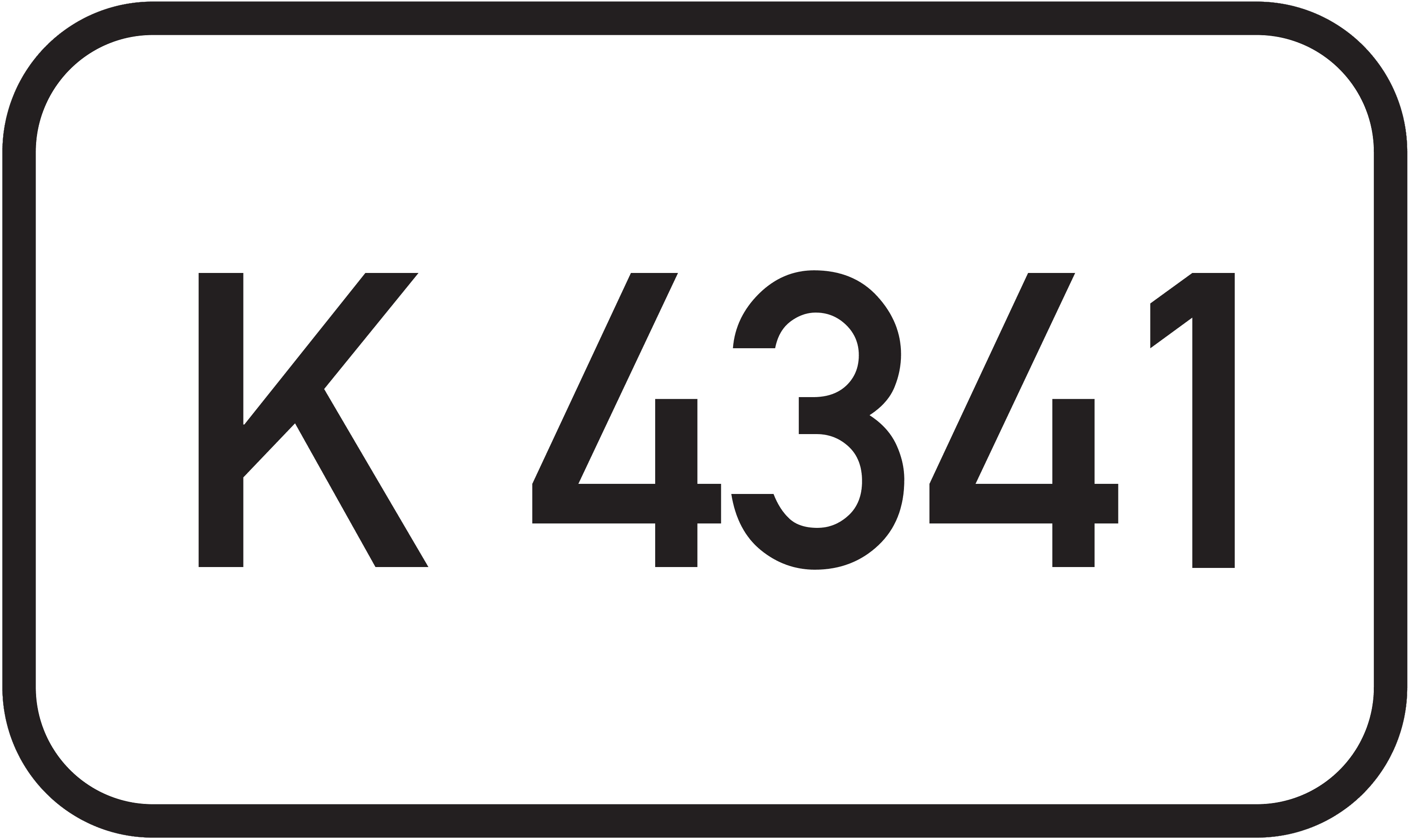 Straßenschild Kreisstraße K 4341