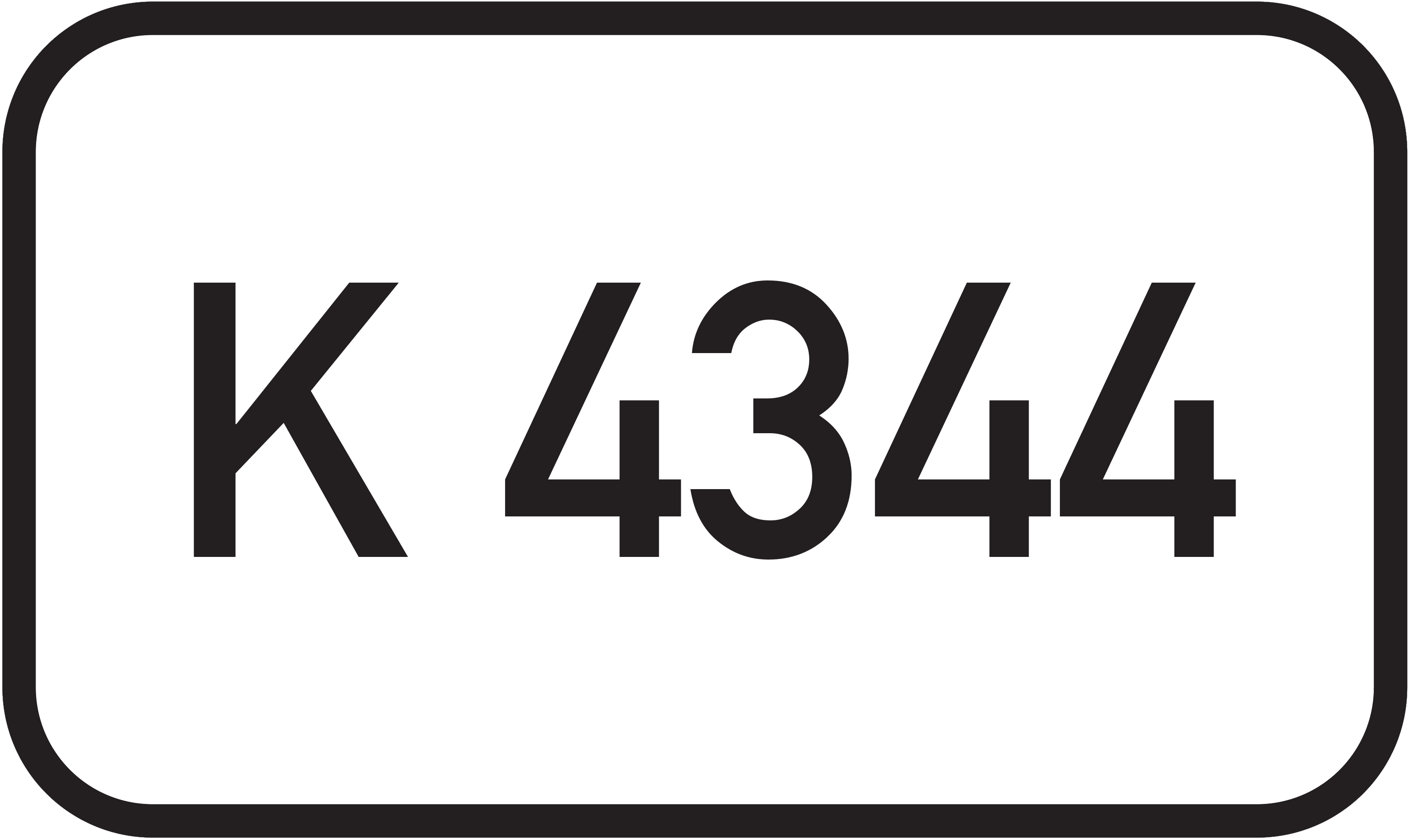 Straßenschild Kreisstraße K 4344