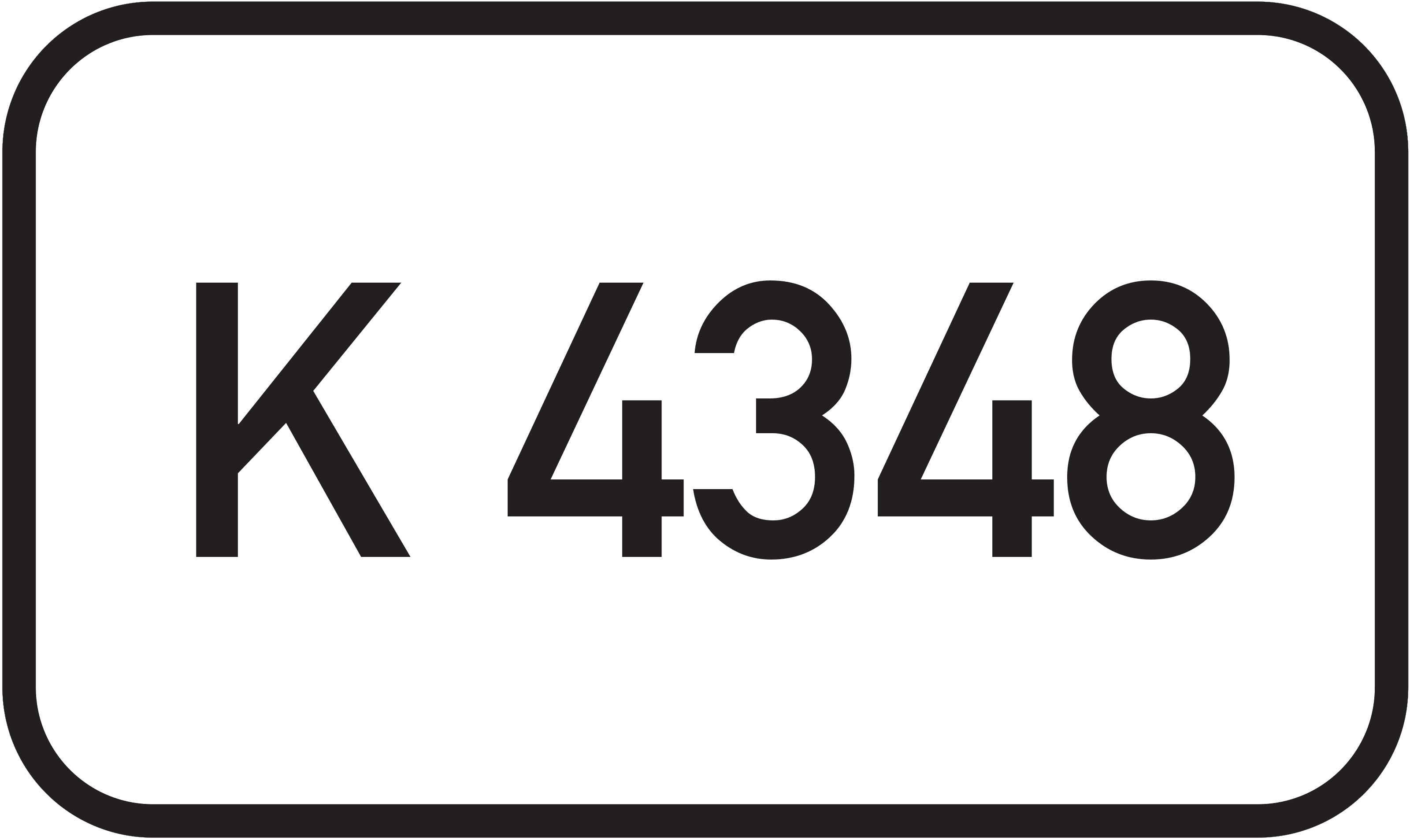 Straßenschild Kreisstraße K 4348