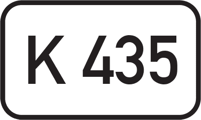 Straßenschild Kreisstraße K 435