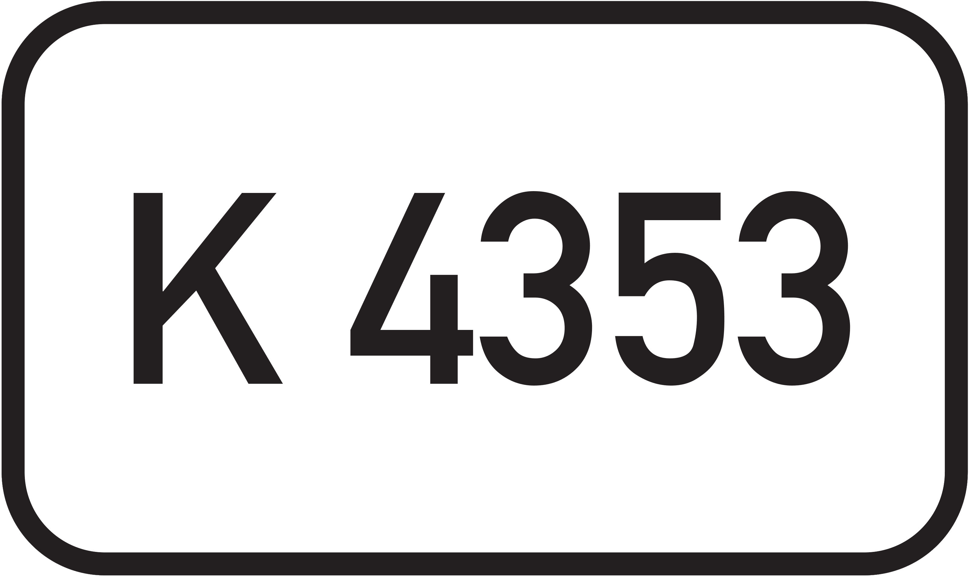 Straßenschild Kreisstraße K 4353