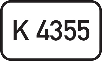 Straßenschild Kreisstraße K 4355