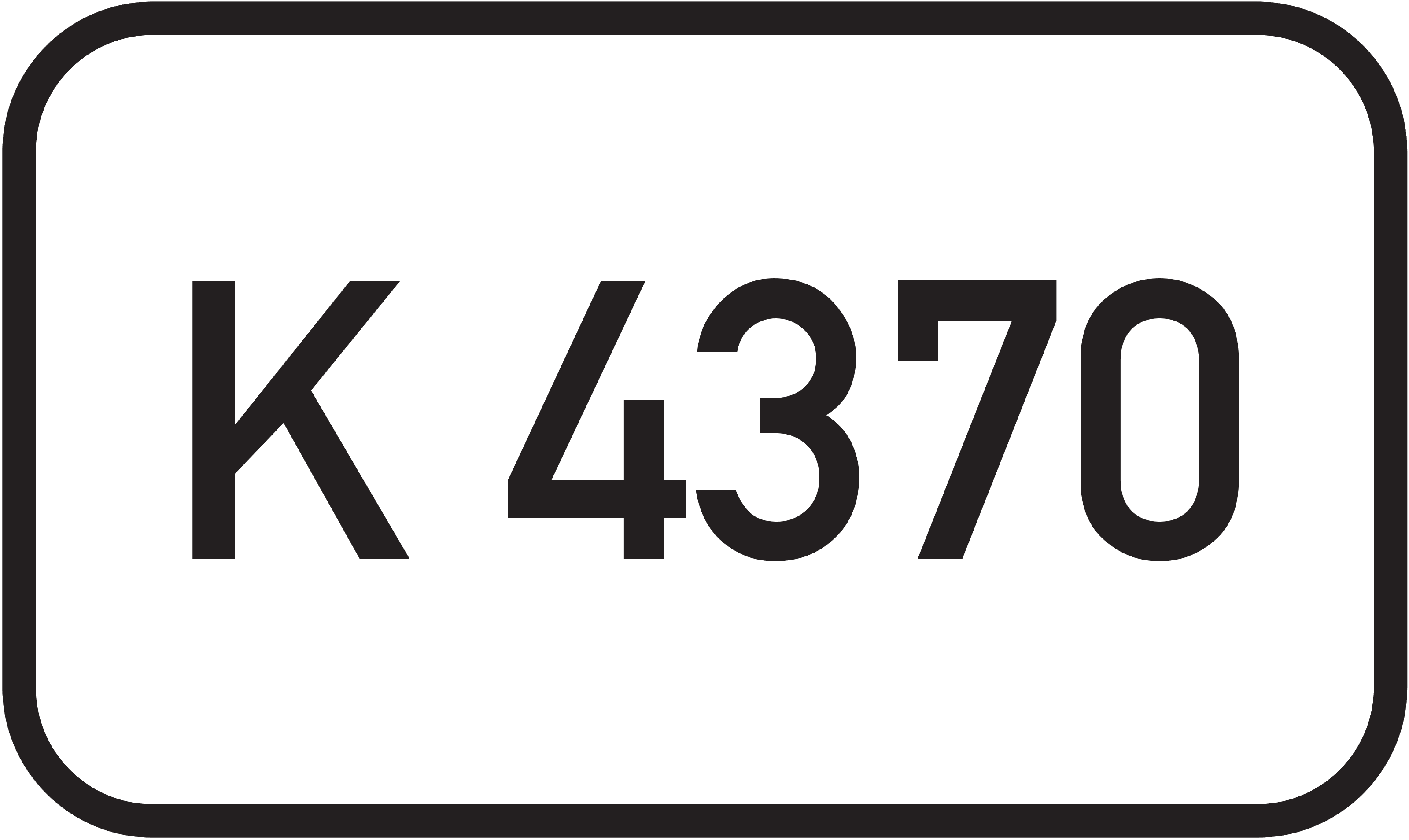 Straßenschild Kreisstraße K 4370
