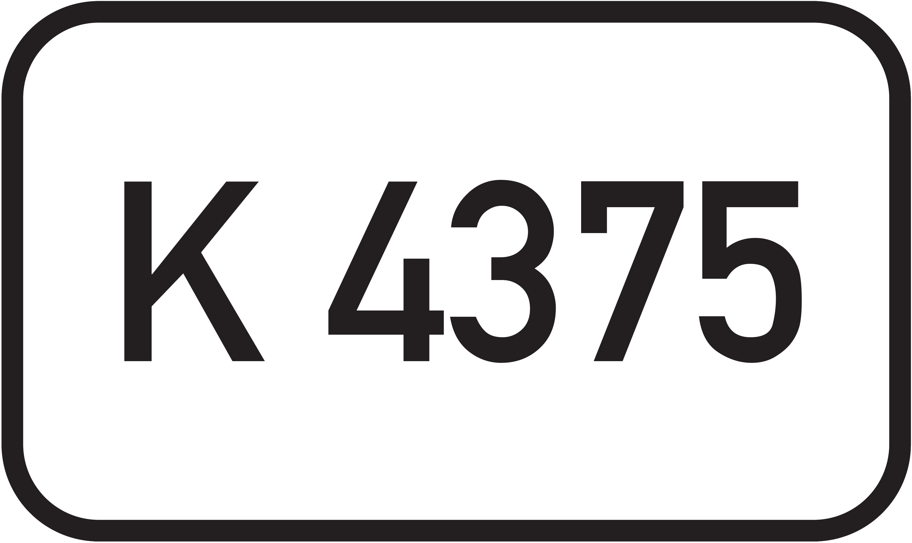 Straßenschild Kreisstraße K 4375