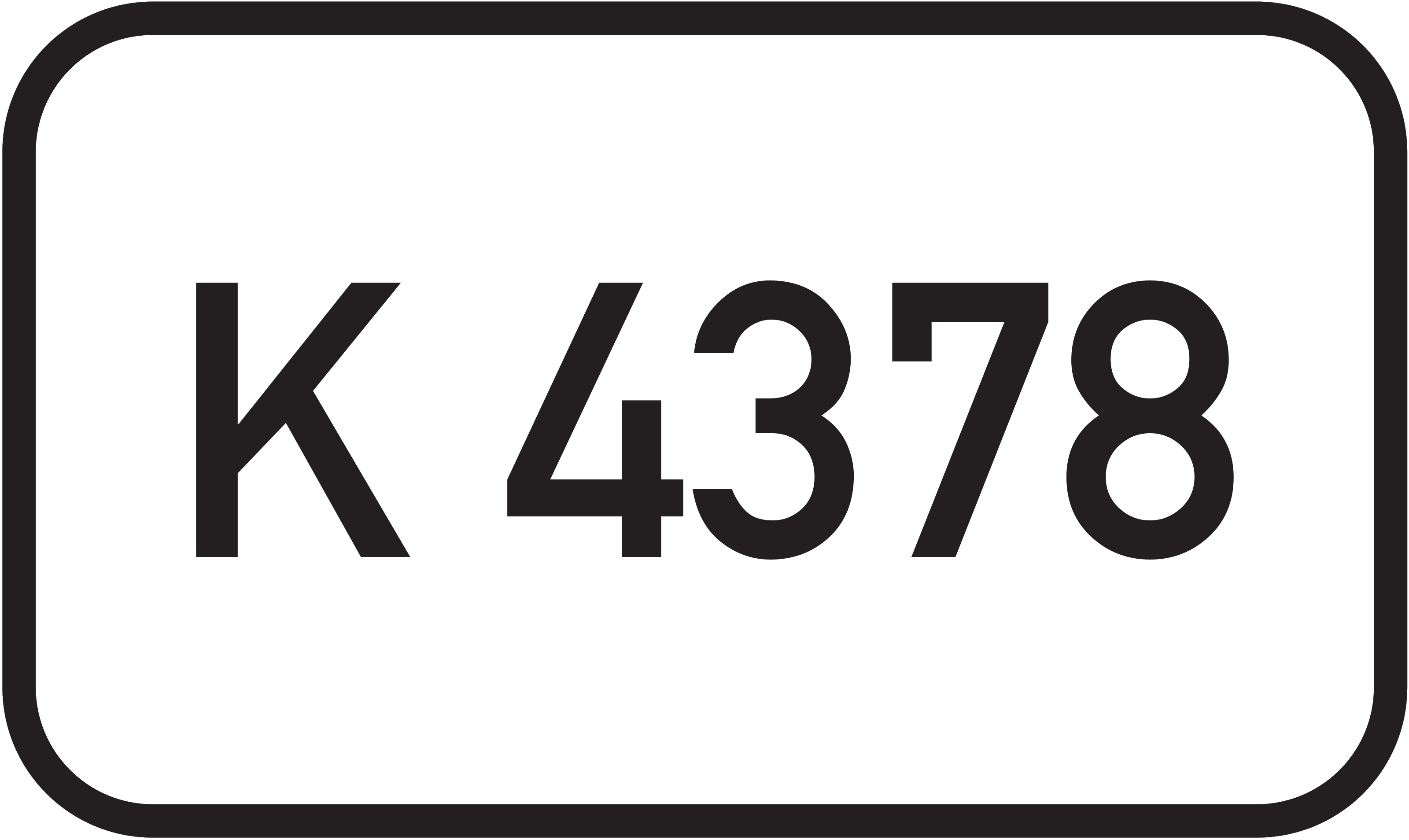 Straßenschild Kreisstraße K 4378