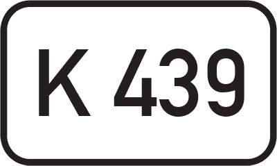 Straßenschild Kreisstraße K 439