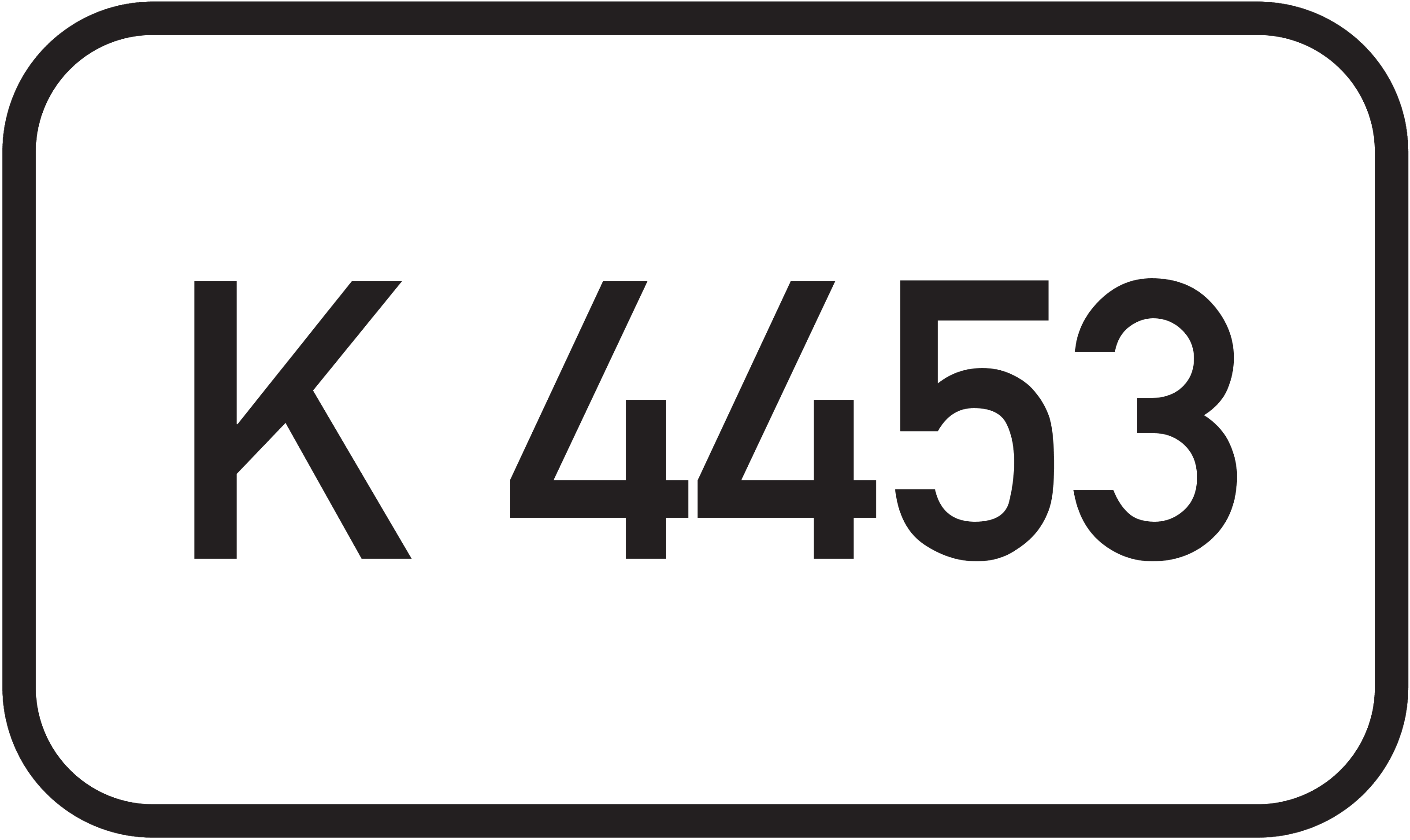 Straßenschild Kreisstraße K 4453