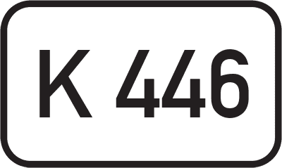 Straßenschild Kreisstraße K 446