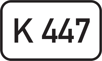 Straßenschild Kreisstraße K 447
