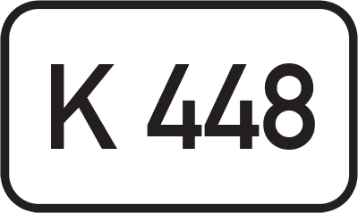 Straßenschild Kreisstraße K 448
