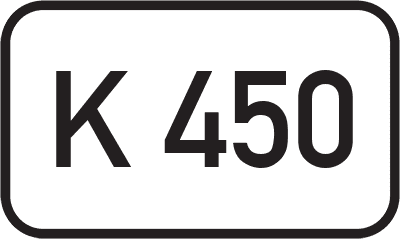 Straßenschild Kreisstraße K 450