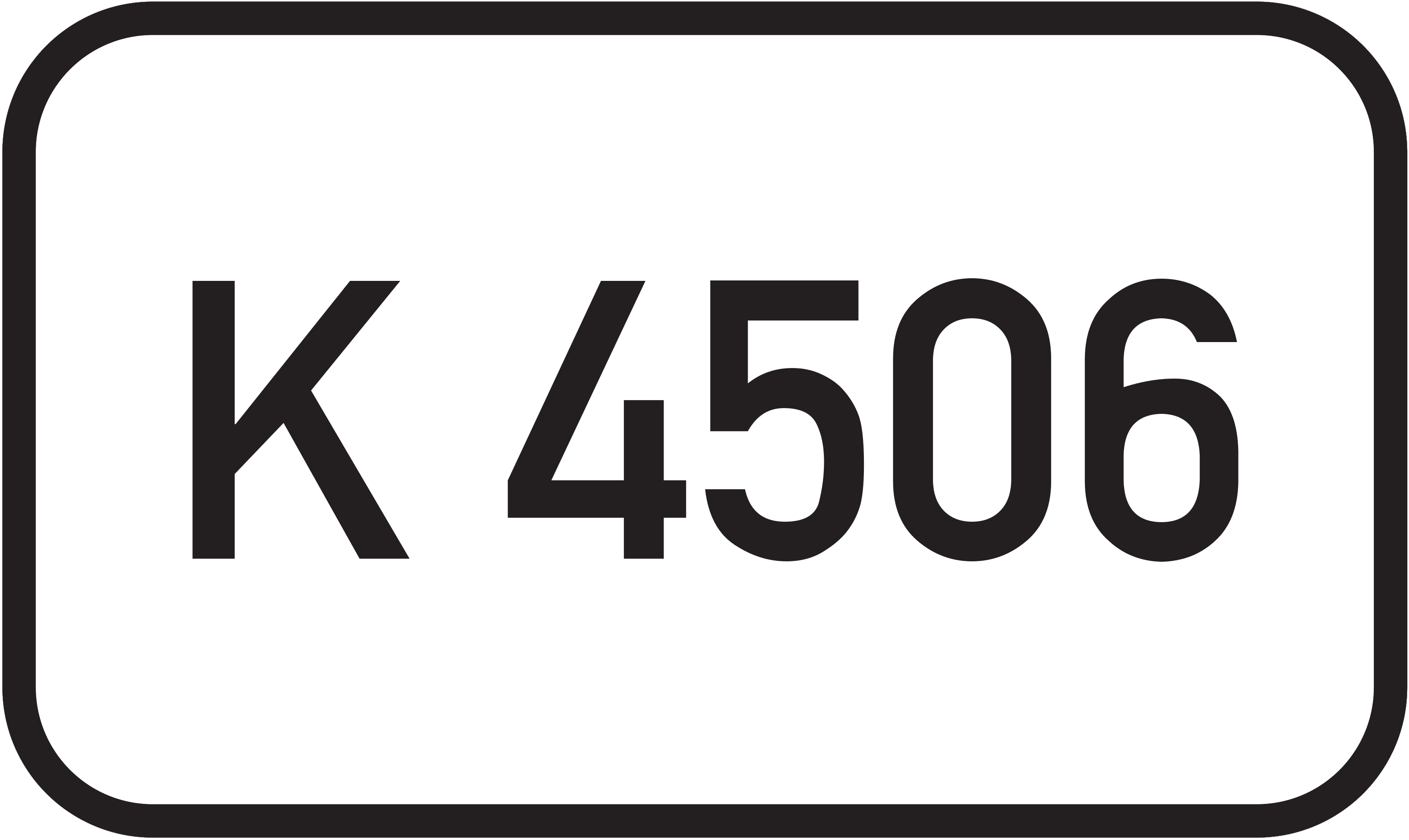 Straßenschild Kreisstraße K 4506