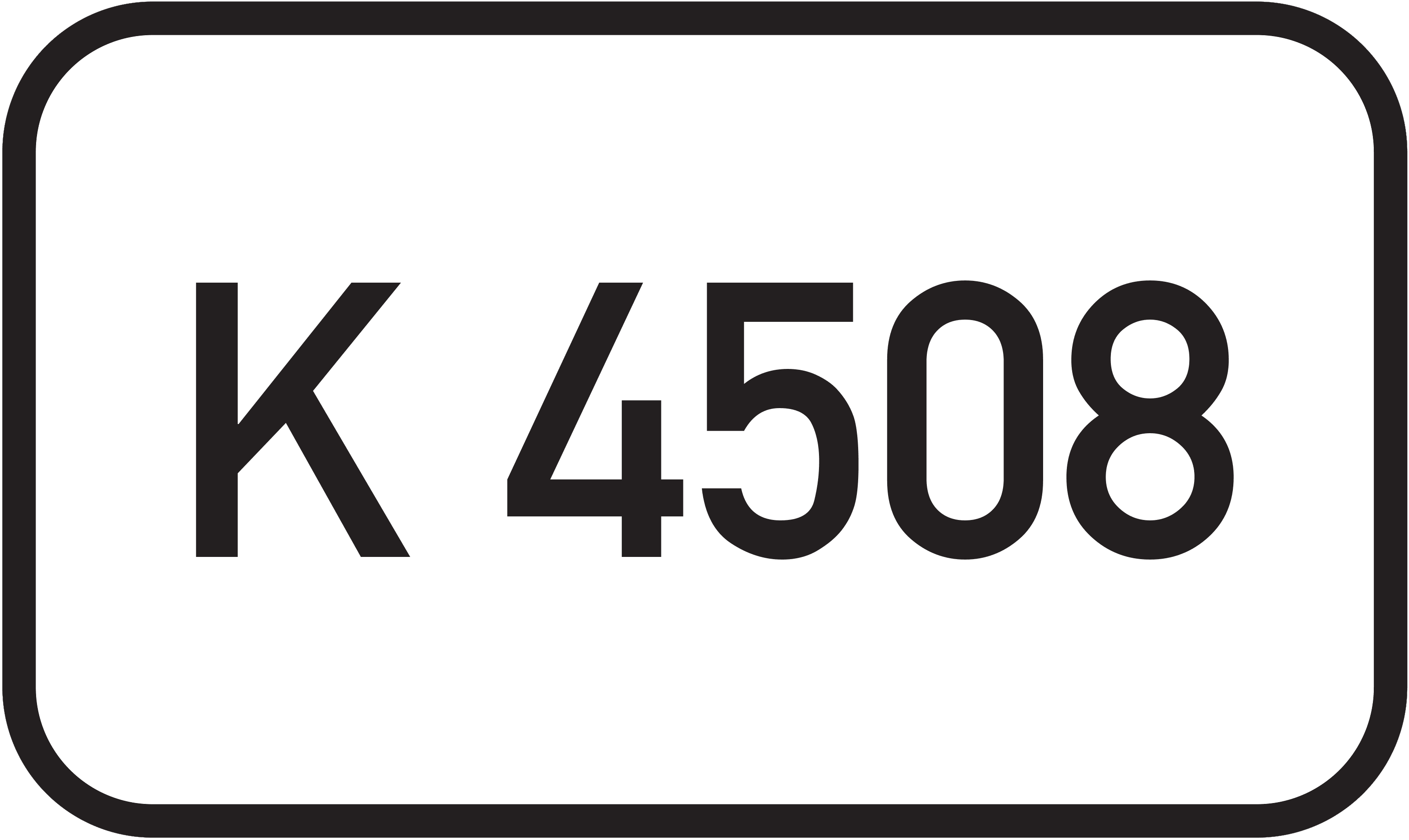Straßenschild Kreisstraße K 4508