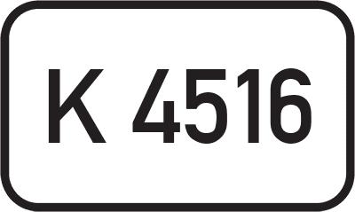 Straßenschild Kreisstraße K 4516