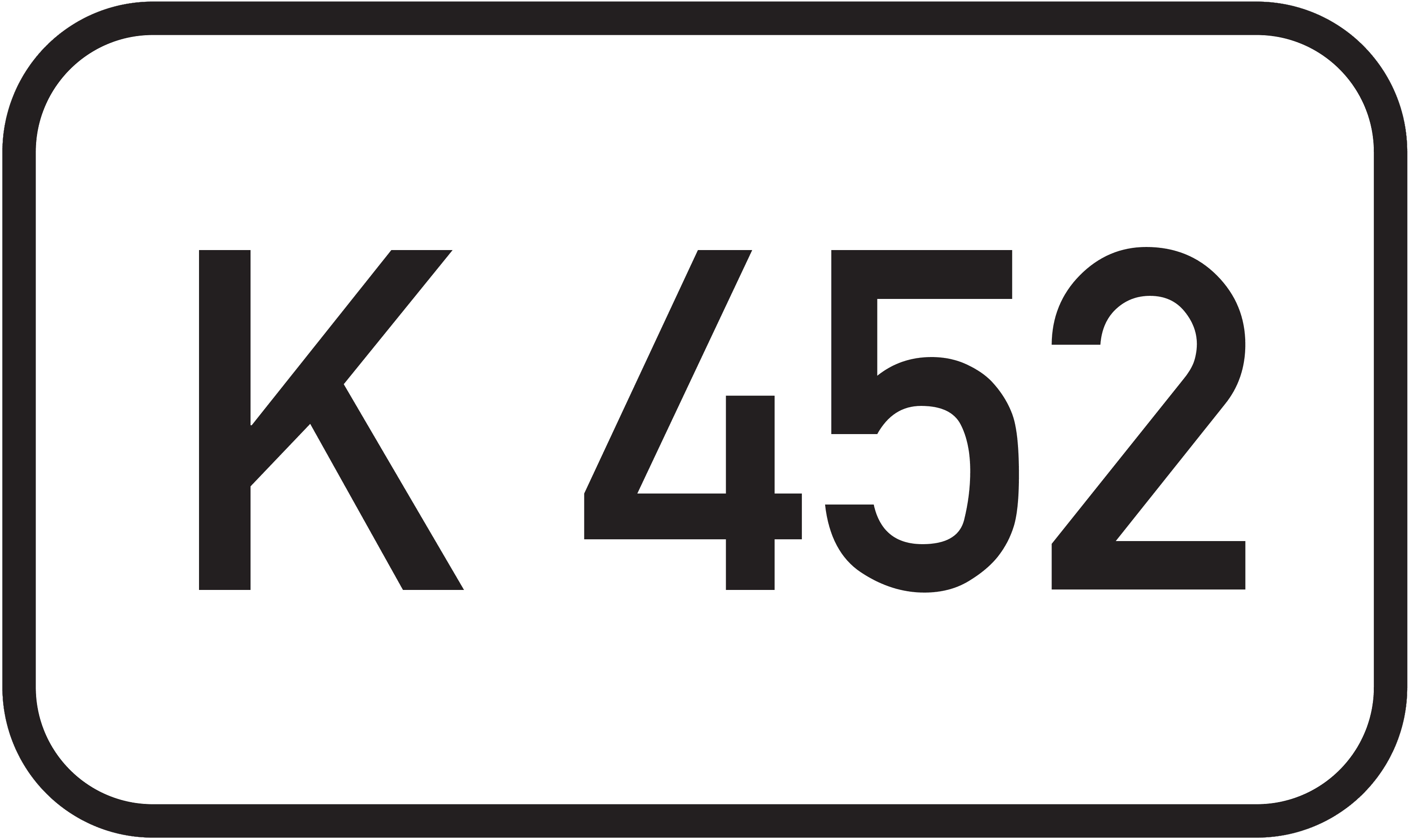 Straßenschild Kreisstraße K 452