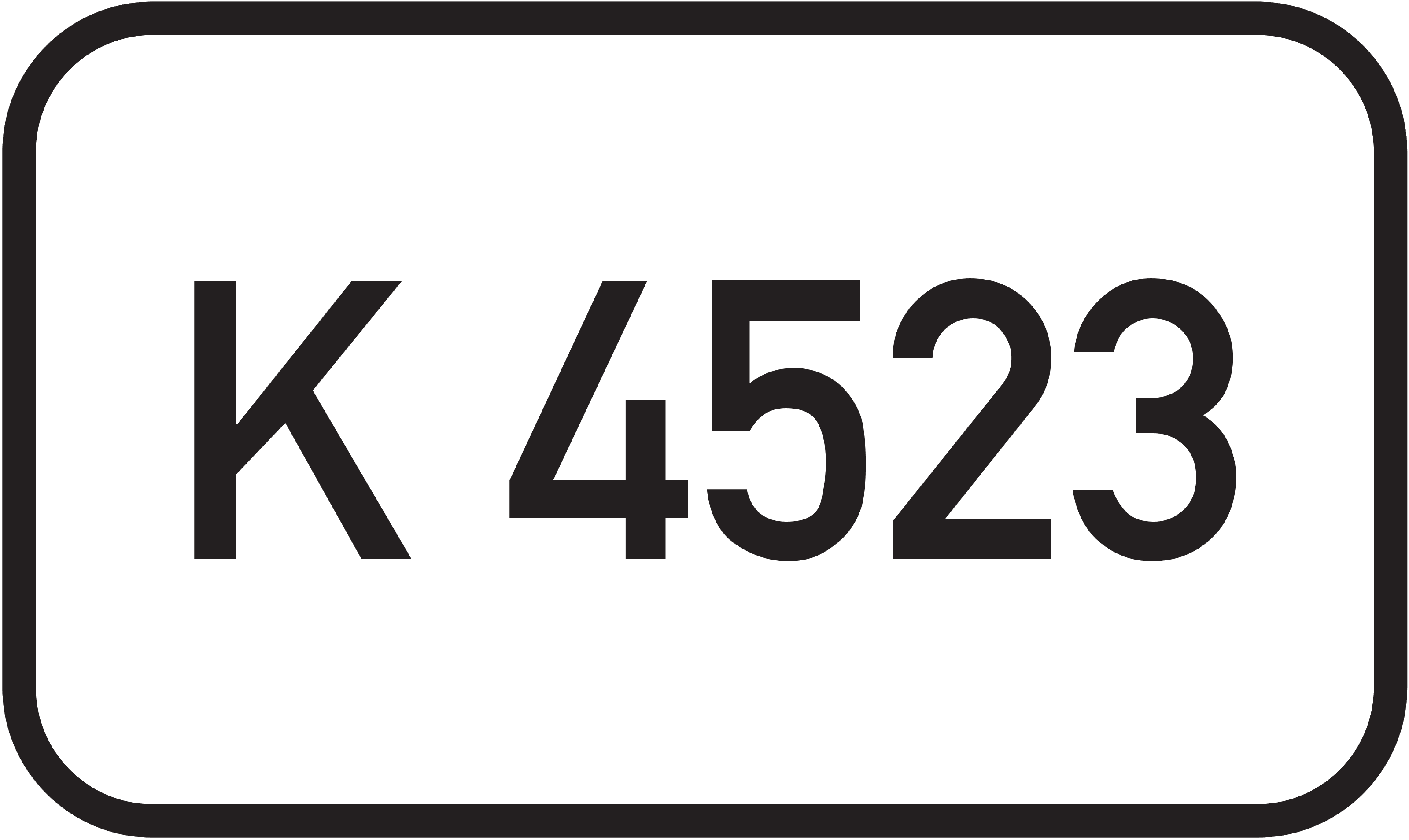 Straßenschild Kreisstraße K 4523