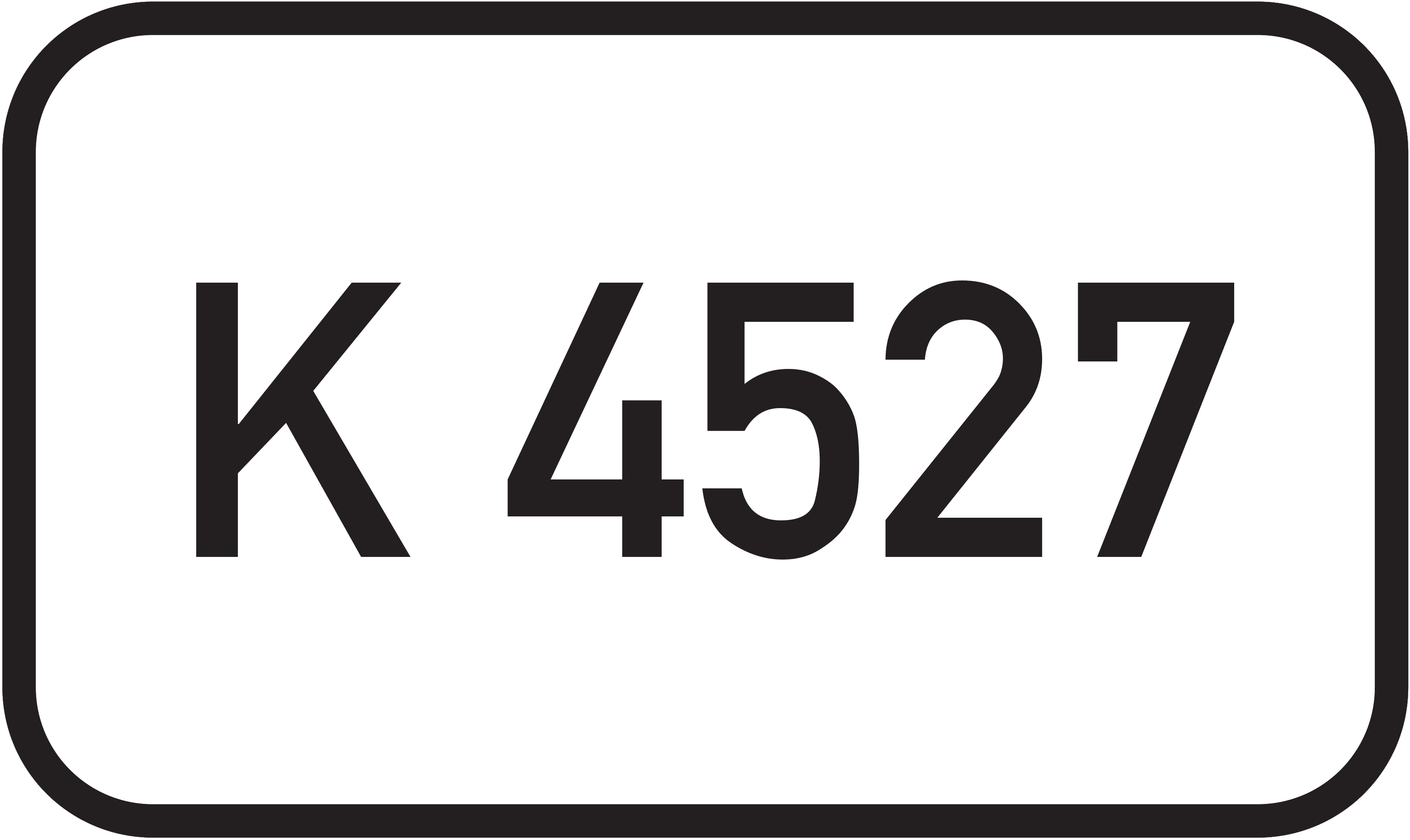Straßenschild Kreisstraße K 4527