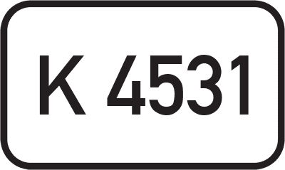 Straßenschild Kreisstraße K 4531