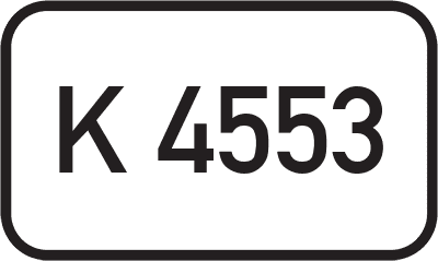 Straßenschild Kreisstraße K 4553