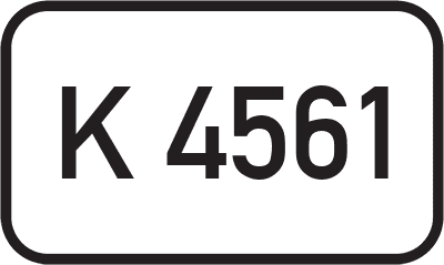 Straßenschild Kreisstraße K 4561