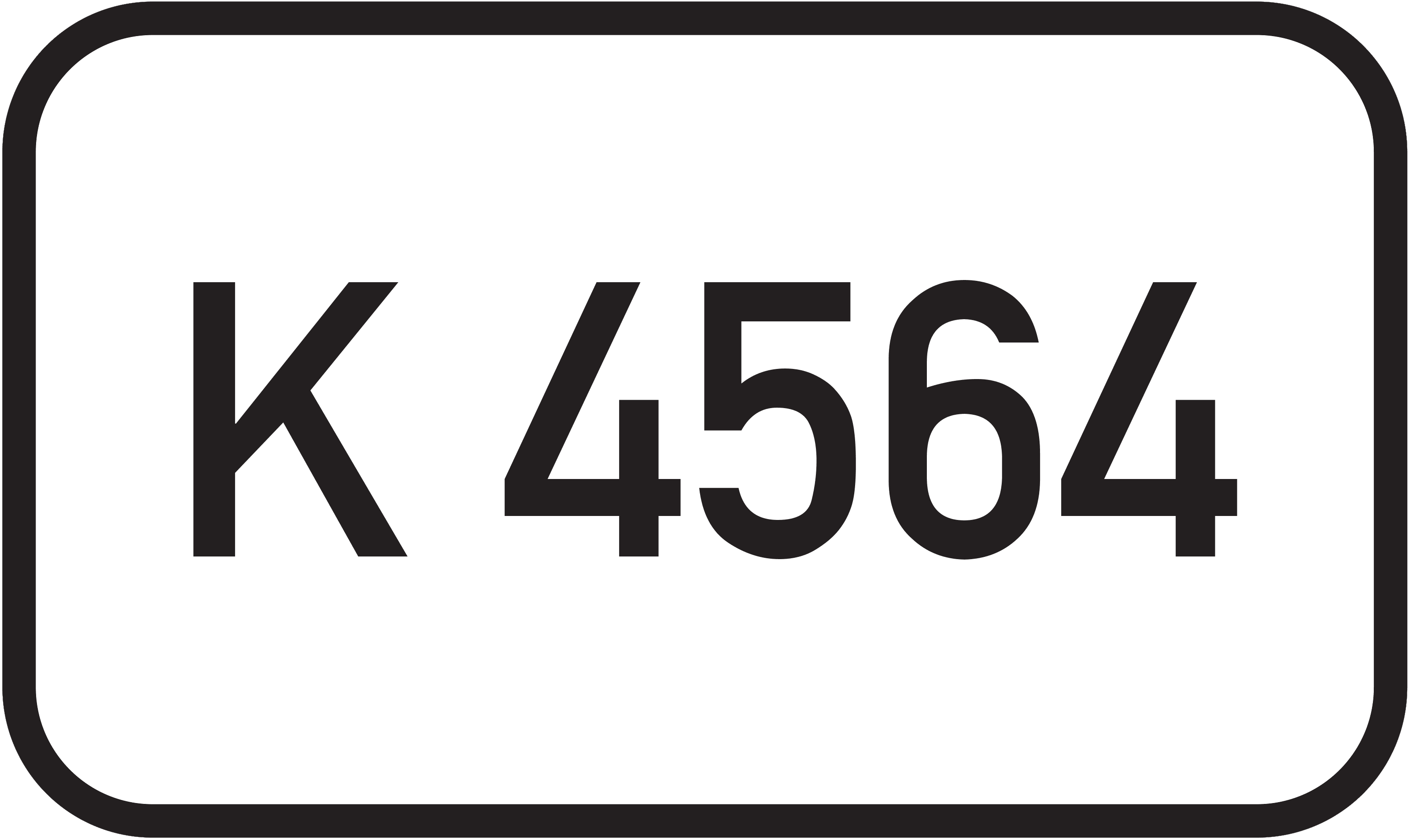 Straßenschild Kreisstraße K 4564