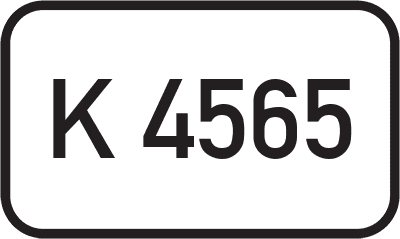 Straßenschild Kreisstraße K 4565