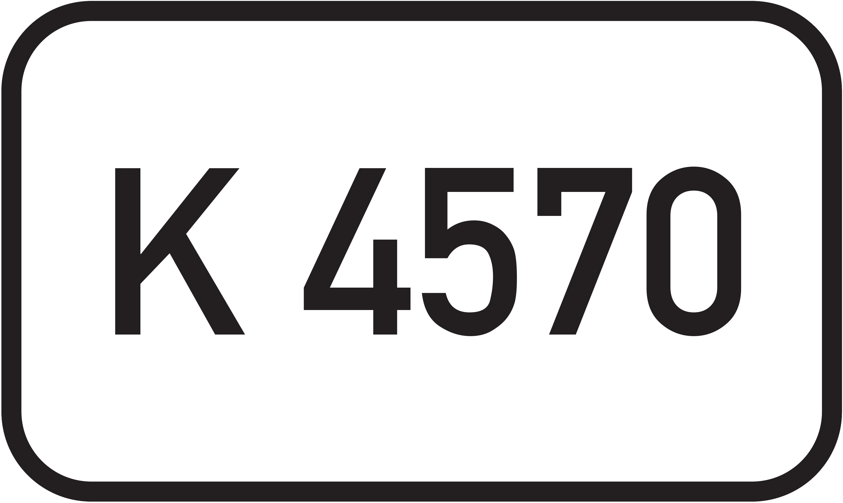 Straßenschild Kreisstraße K 4570