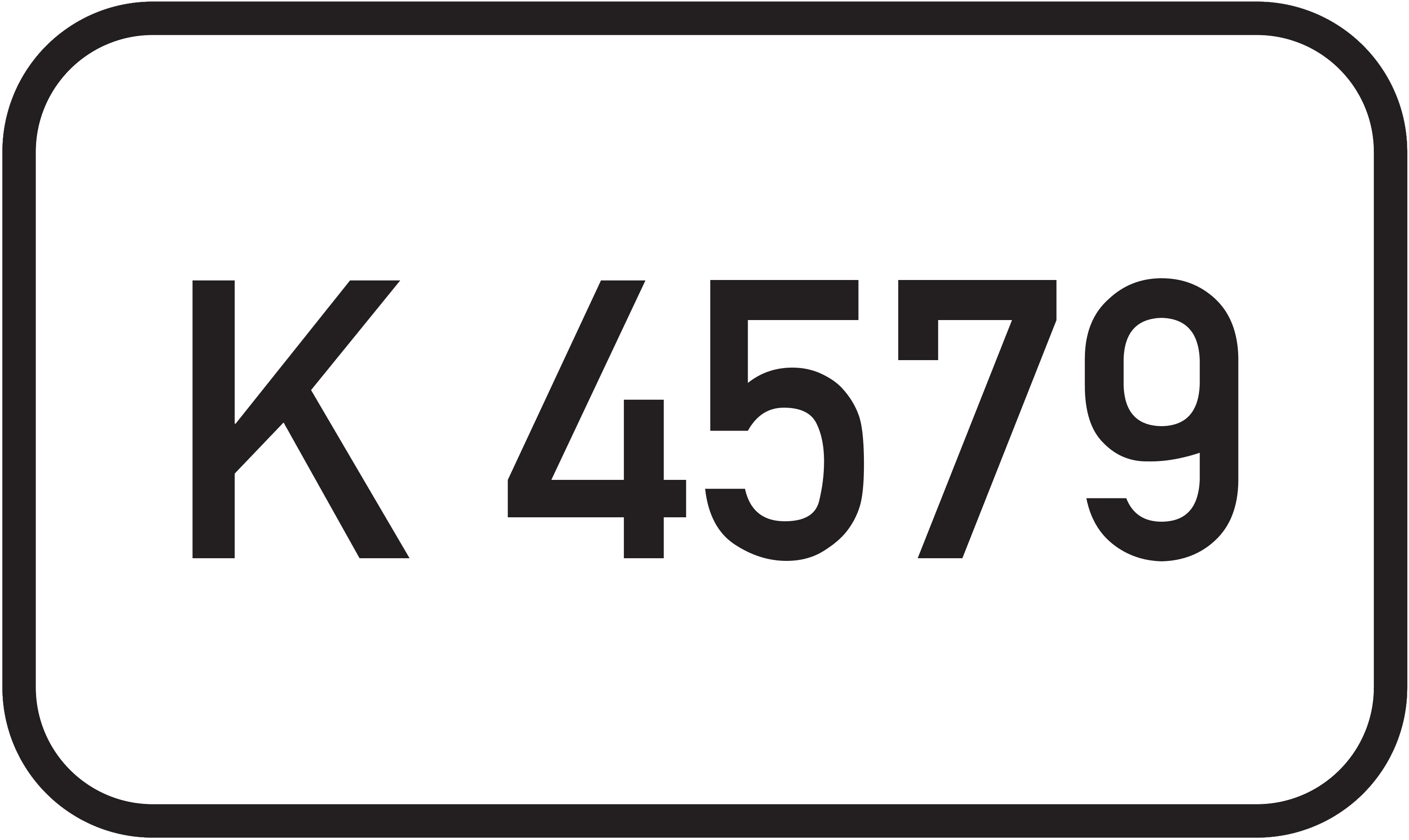 Straßenschild Kreisstraße K 4579