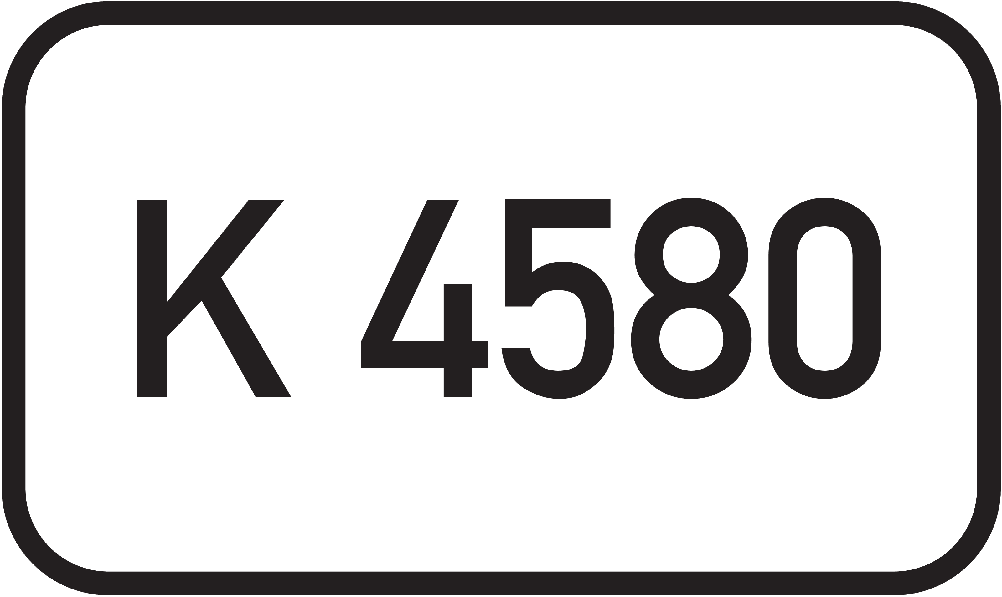 Straßenschild Kreisstraße K 4580