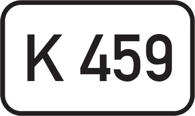 Straßenschild Kreisstraße K 459