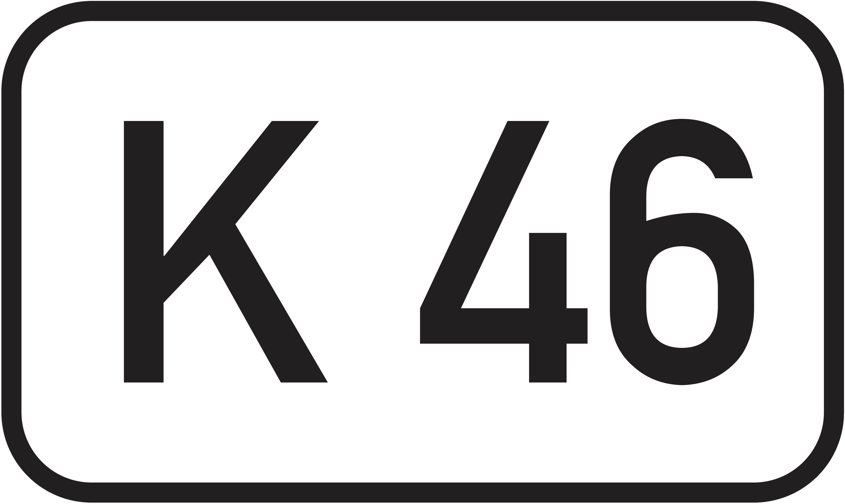 Straßenschild Kreisstraße K 46