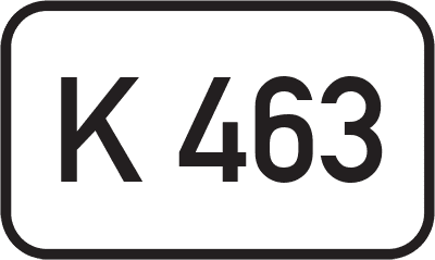 Straßenschild Kreisstraße K 463