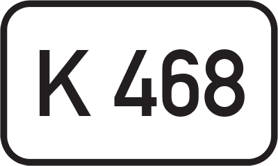 Straßenschild Kreisstraße K 468
